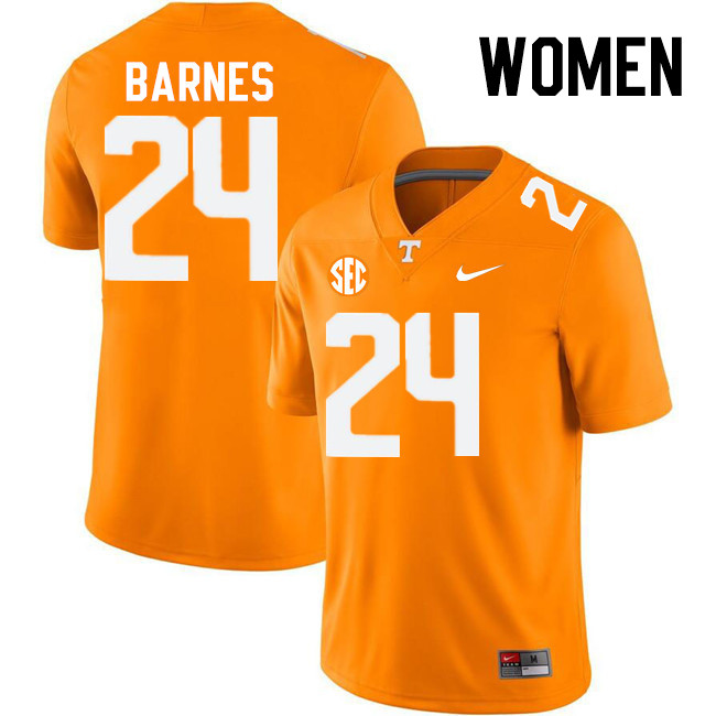 Women #24 Hunter Barnes Tennessee Volunteers College Football Jerseys Stitched-Orange